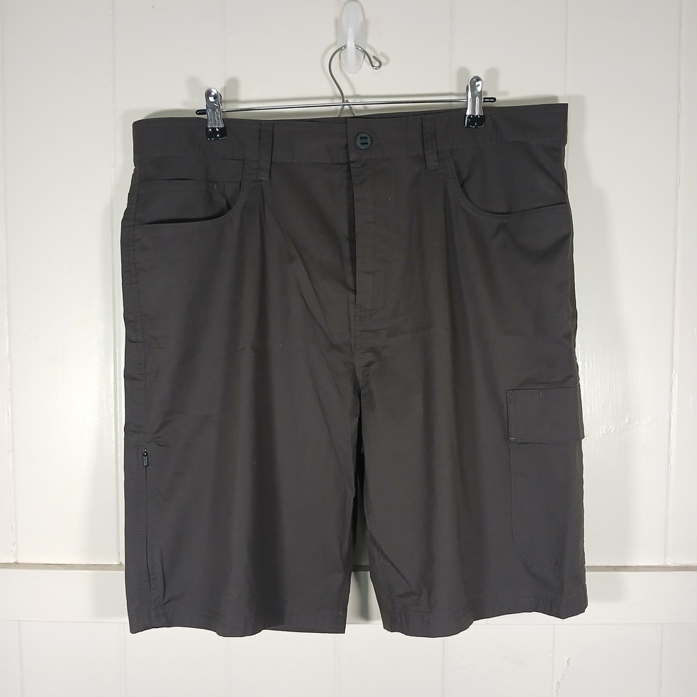 Prana Zion Shorts Mens 38 Grey Ripstop Cargo Hiking Outdoor 1968441